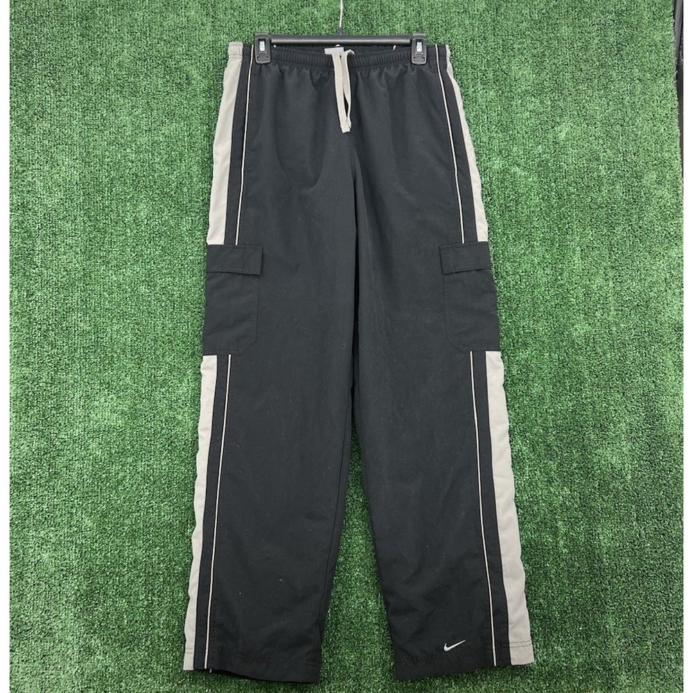 VTG Y2K Nike Windbreaker Track Cargo Pants Mens Medium Embroidered Nike Swoosh